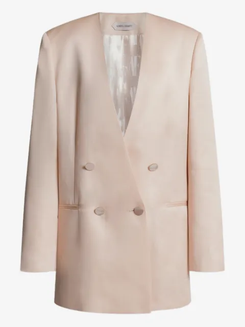 Alberta Ferretti double-breasted silk blazer