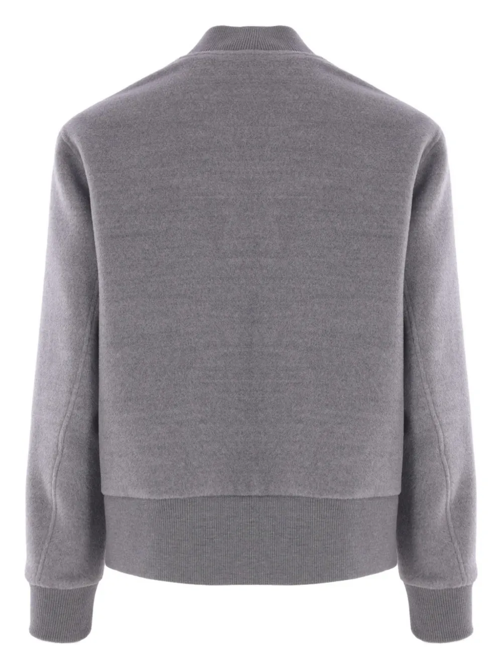 Lardini Brushed Wool Jacket In Pure Virgin Wool In Gray