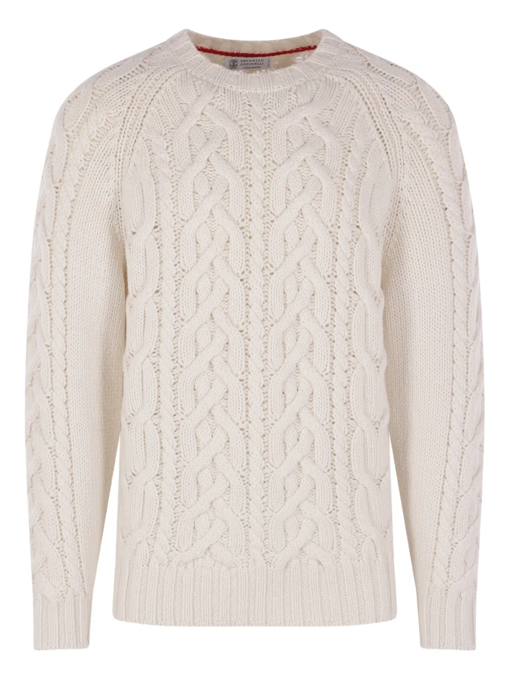 Brunello Cucinelli pull en maille torsadée | tons neutres | Image 1