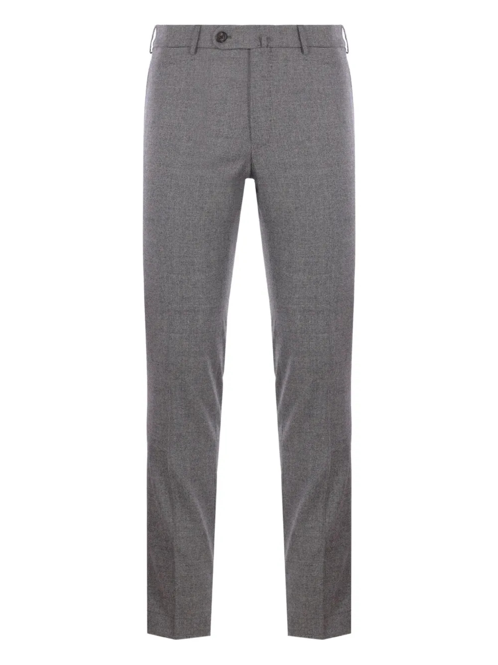 Incotex micro-check wool trousers | Black | Image 1