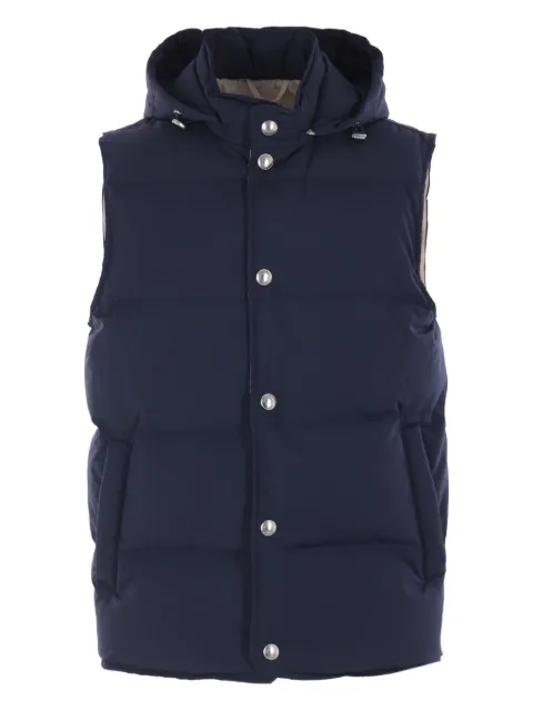 Eleventy hooded buttoned gilet