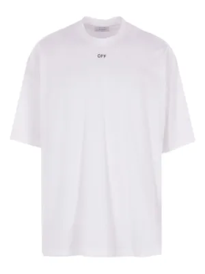 Off-White logo-print Cotton T-shirt | White | FARFETCH ZA
