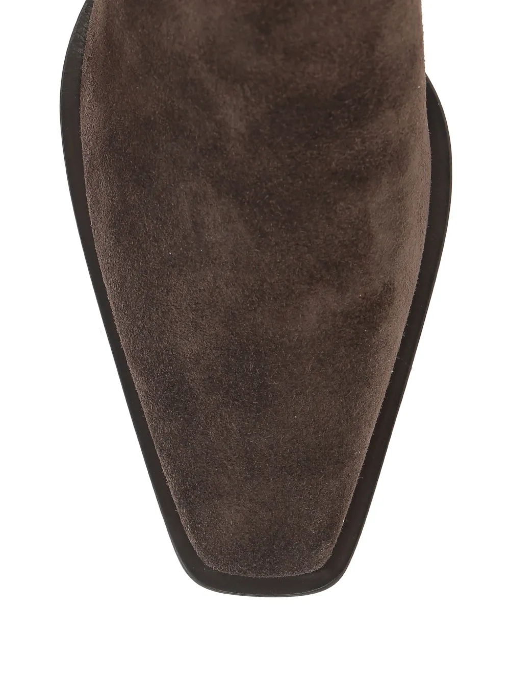 Brunello Cucinelli 55mm monili-embellished suede boots Brown