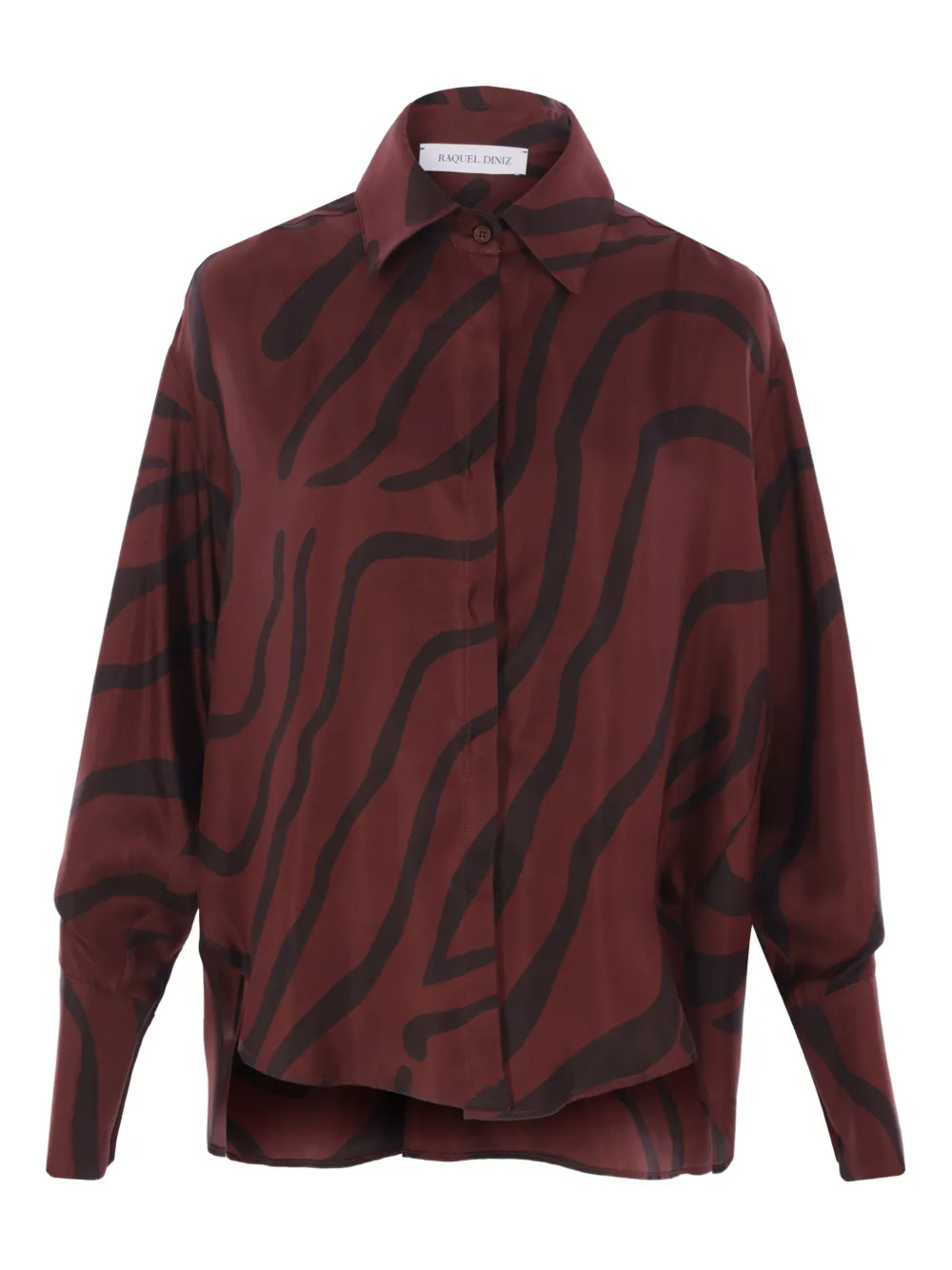 Raquel Diniz zebra-print shirt | Red | Image 1