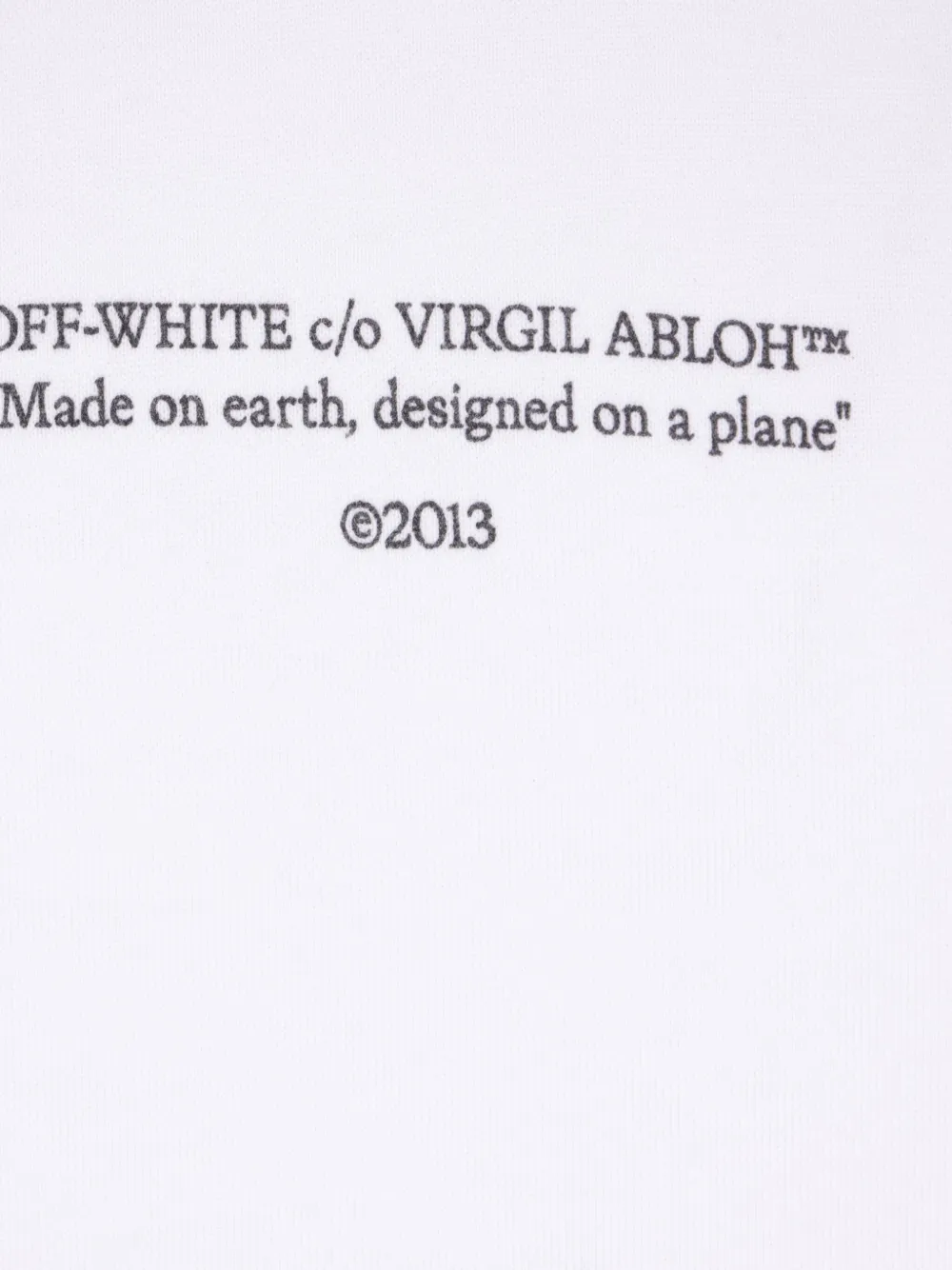 Off-White Hoodie met logoprint en buidelzak Wit