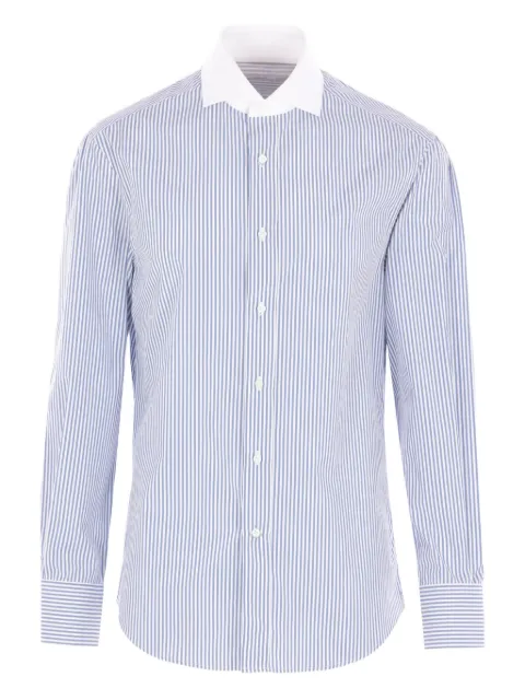 Brunello Cucinelli striped cotton poplin shirt