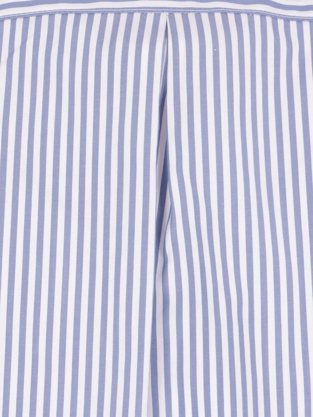 Brunello Cucinelli Striped Cotton Poplin Shirt In Blue