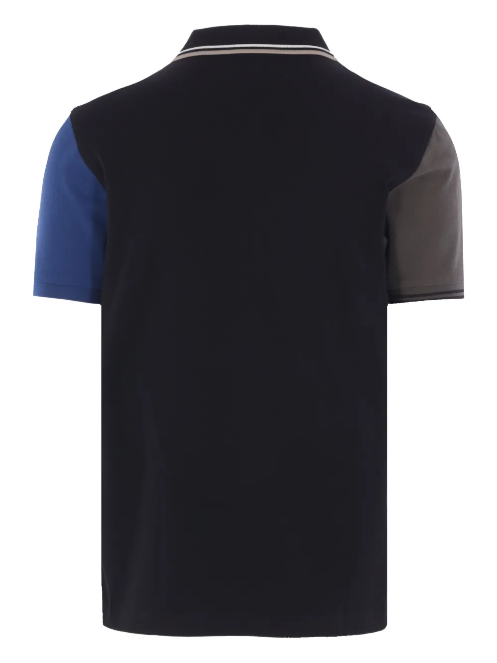 Comme des Garçons Homme Poloshirt met colourblocking - Zwart