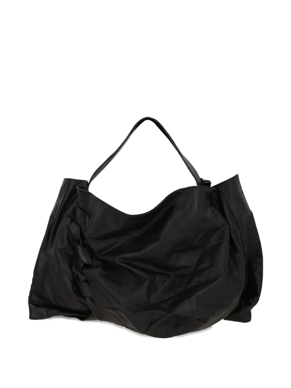 Discord Yohji Yamamoto gathered tote bag - Zwart