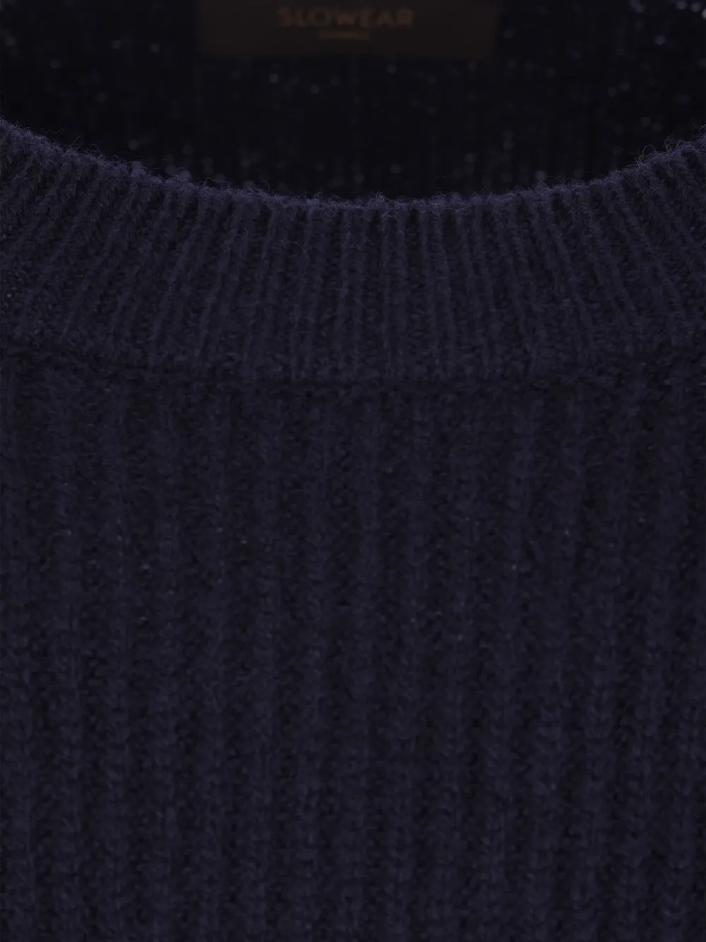 Zanone Geribbelde sweater met ronde hals Blauw