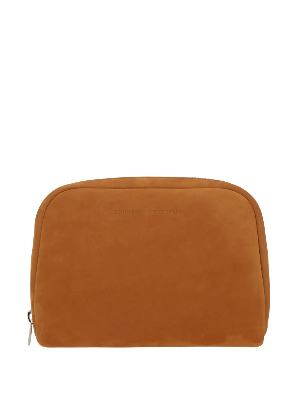 Brunello Cucinelli zipped wash bag | Brown | Image 1