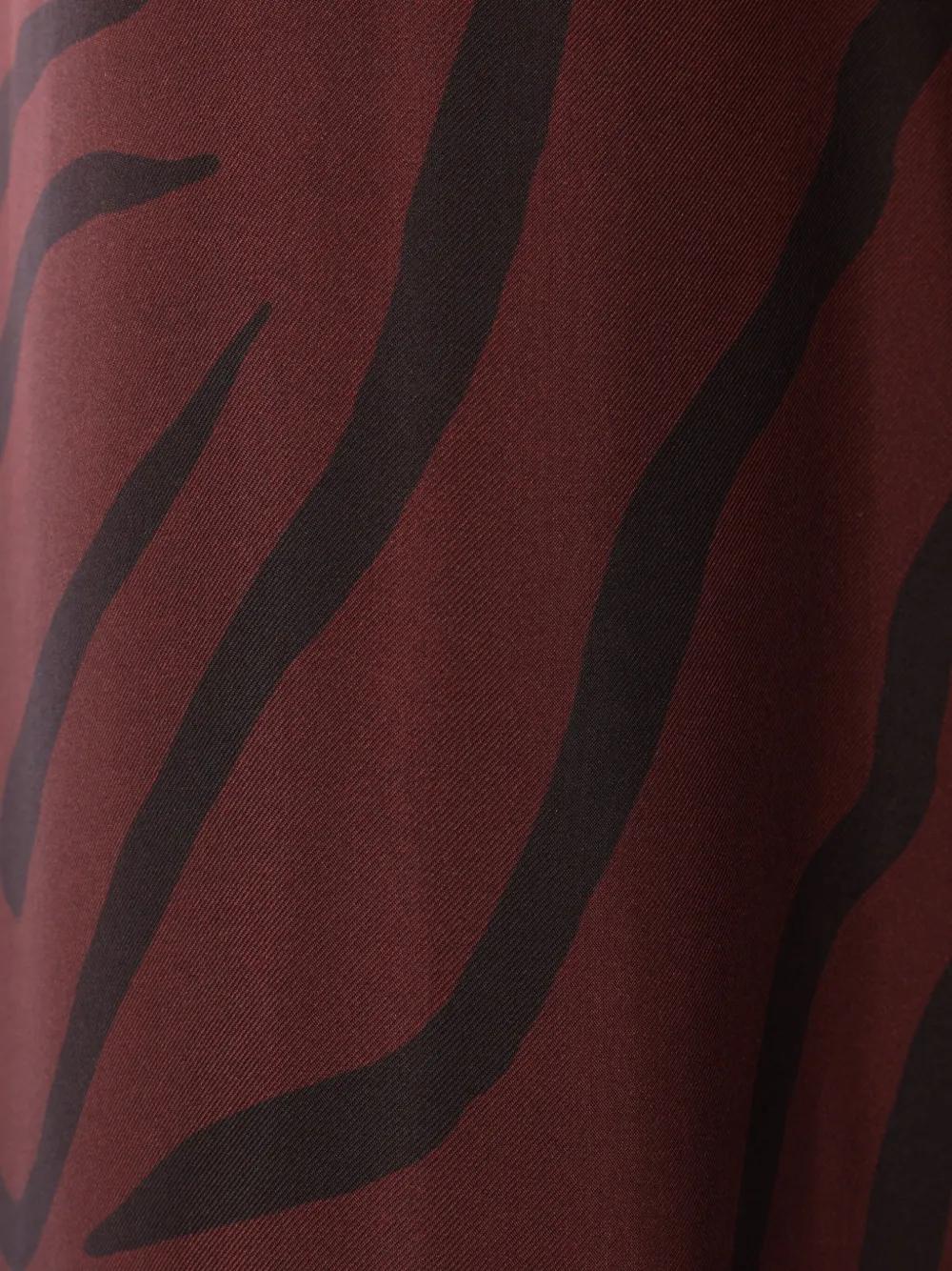 Raquel Diniz Zebra-print Wide-leg Trousers In Burgundy