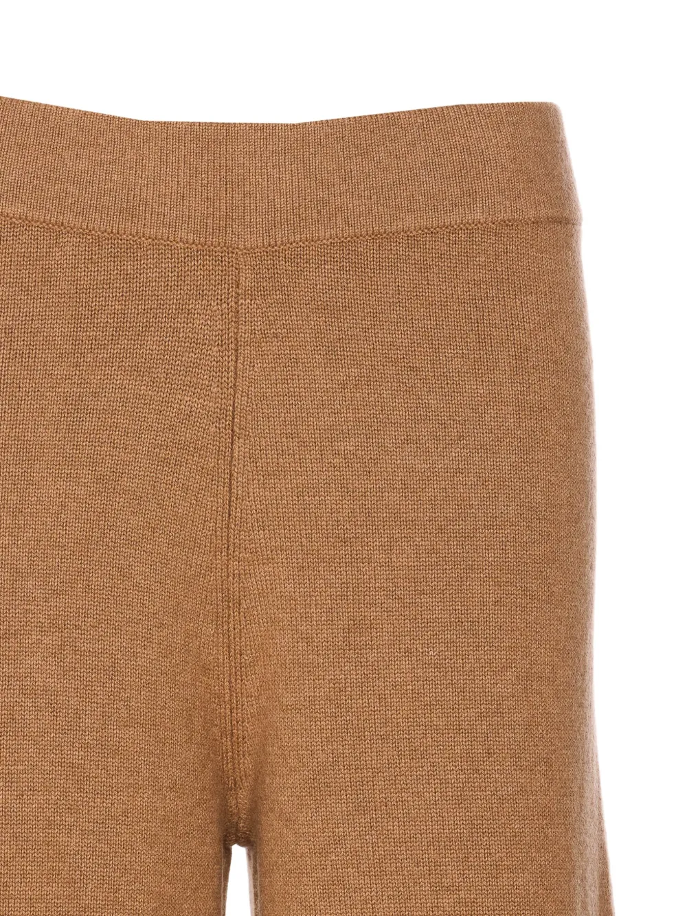 Max Mara Wool-cashmere Wide-leg Trousers In Brown