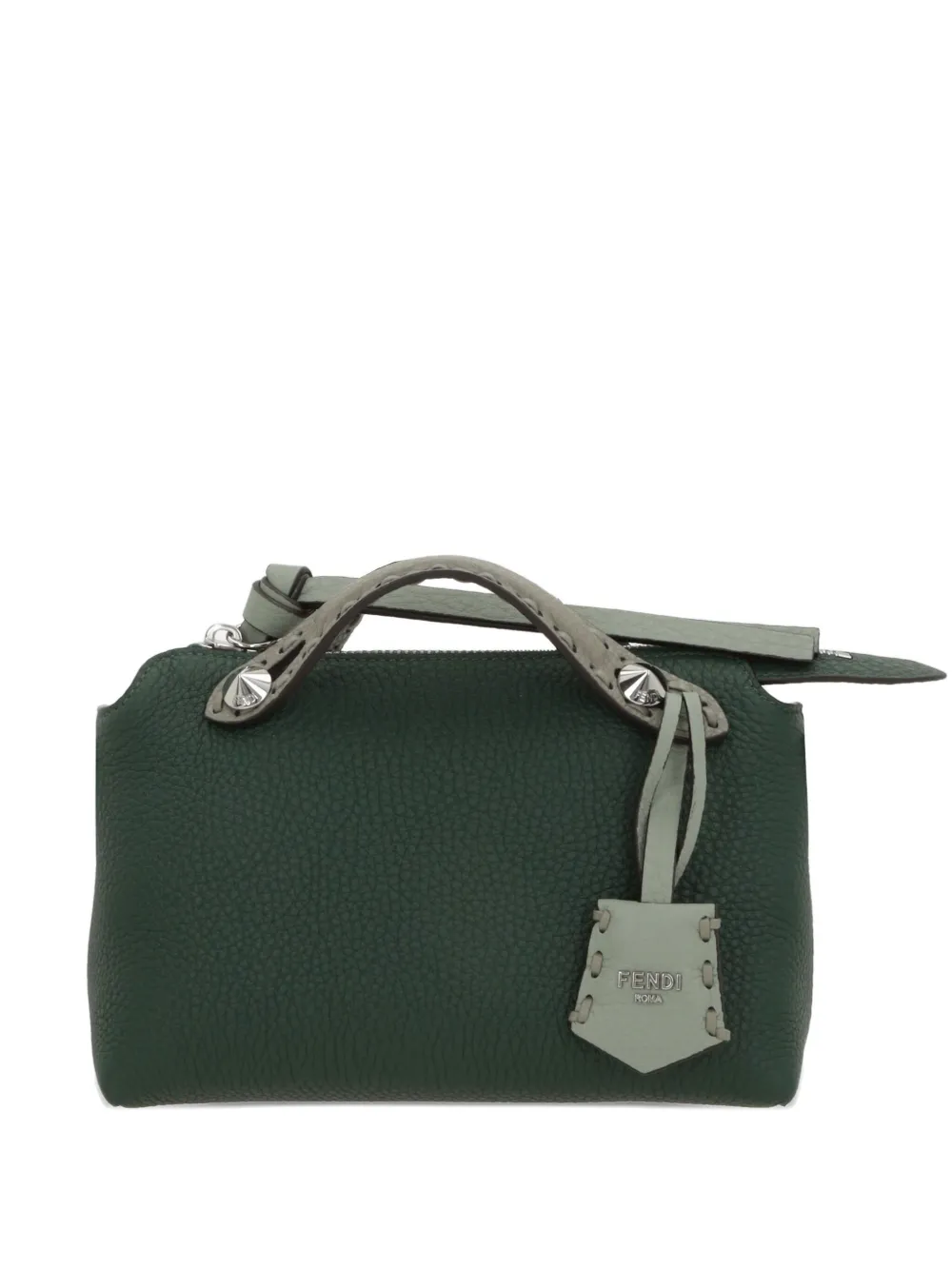 FENDI logo-lettering tote bag | Green | Image 1