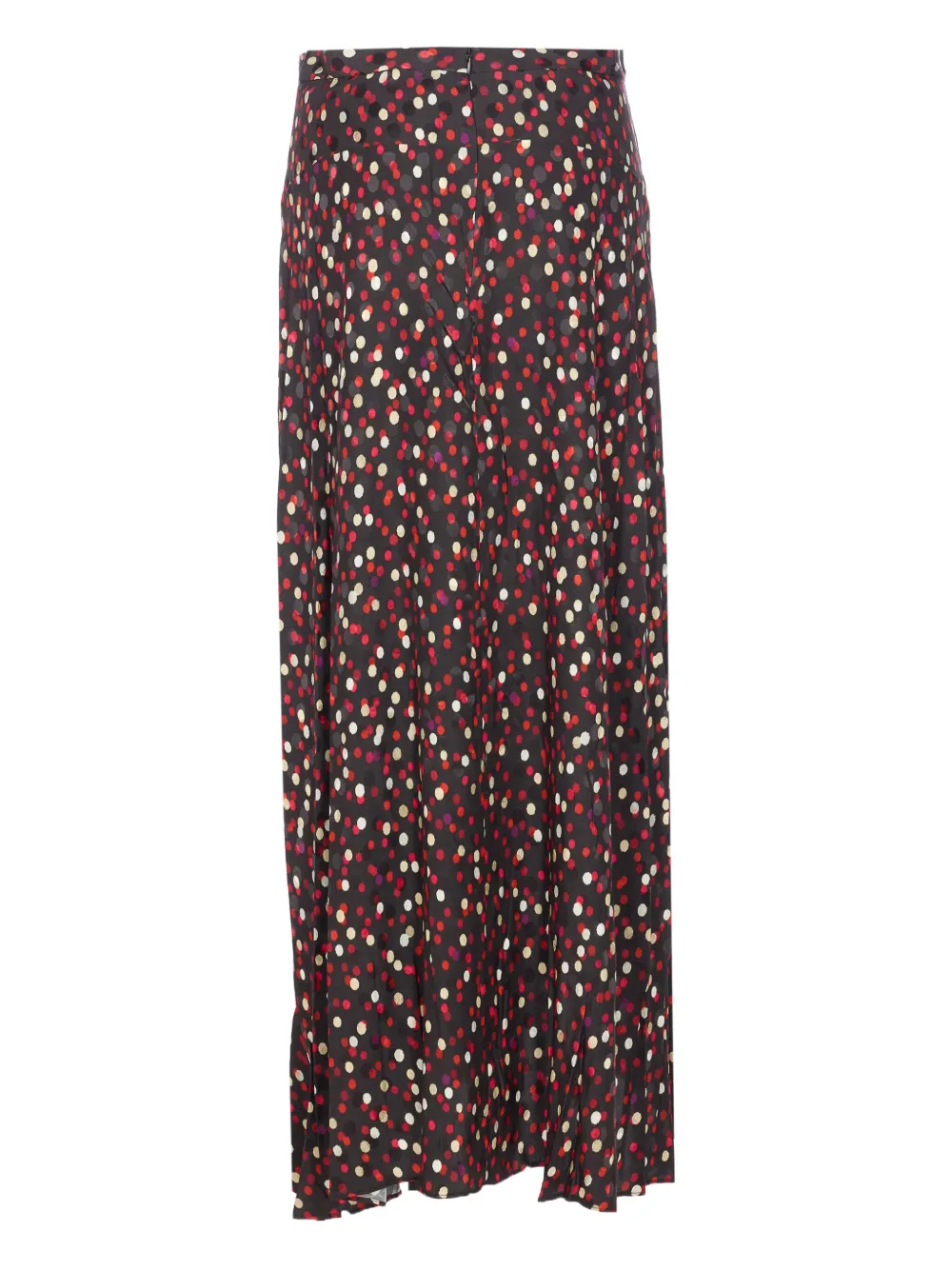 ISABEL MARANT Asymmetrische rok met stippen - Rood