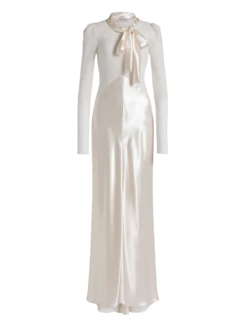 Alberta Ferretti lace maxi dress