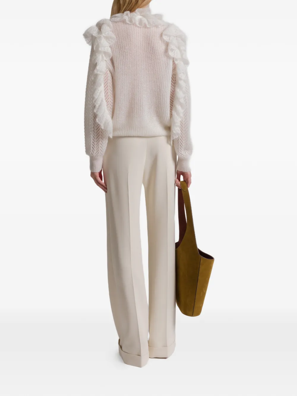 Ruffled Tie Sweater