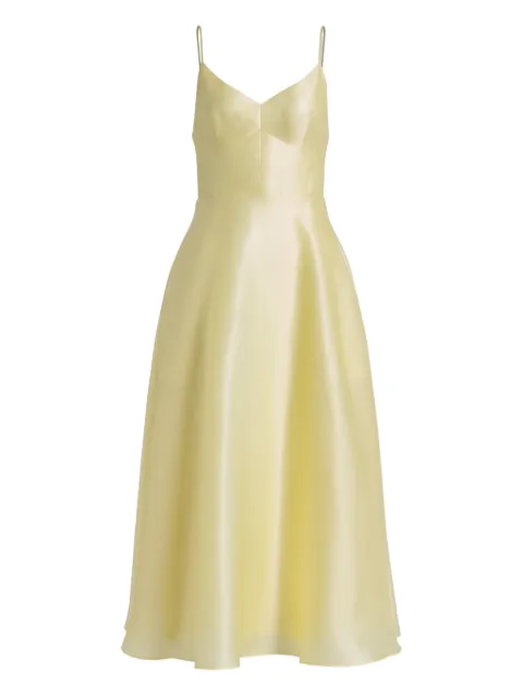 Alberta Ferretti spaghetti-strap V-neck midi dress