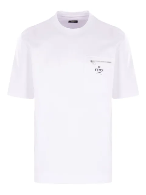 FENDI t-shirt à poche zippée