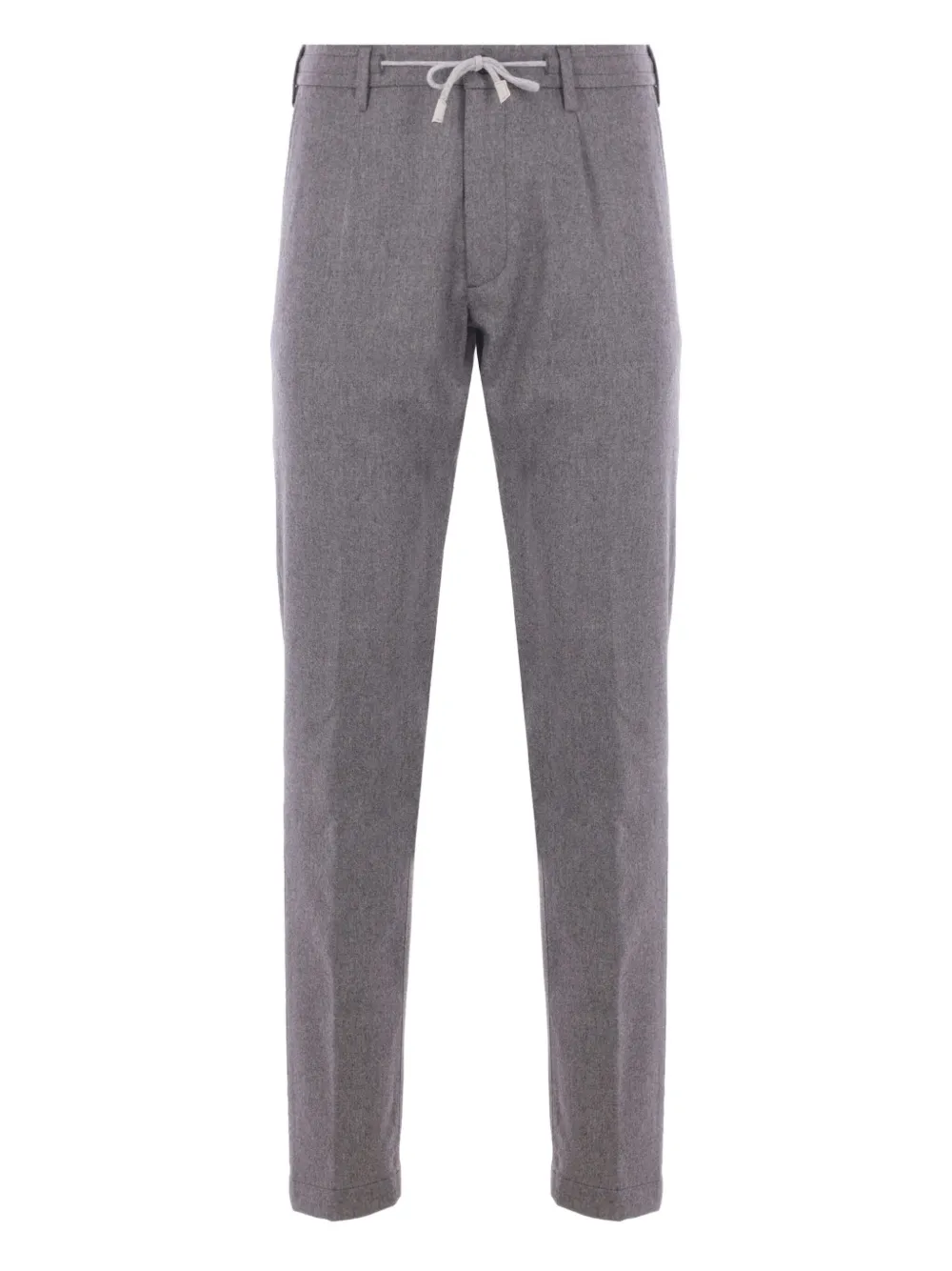 Eleventy Elastic-waistband Trousers In Gray