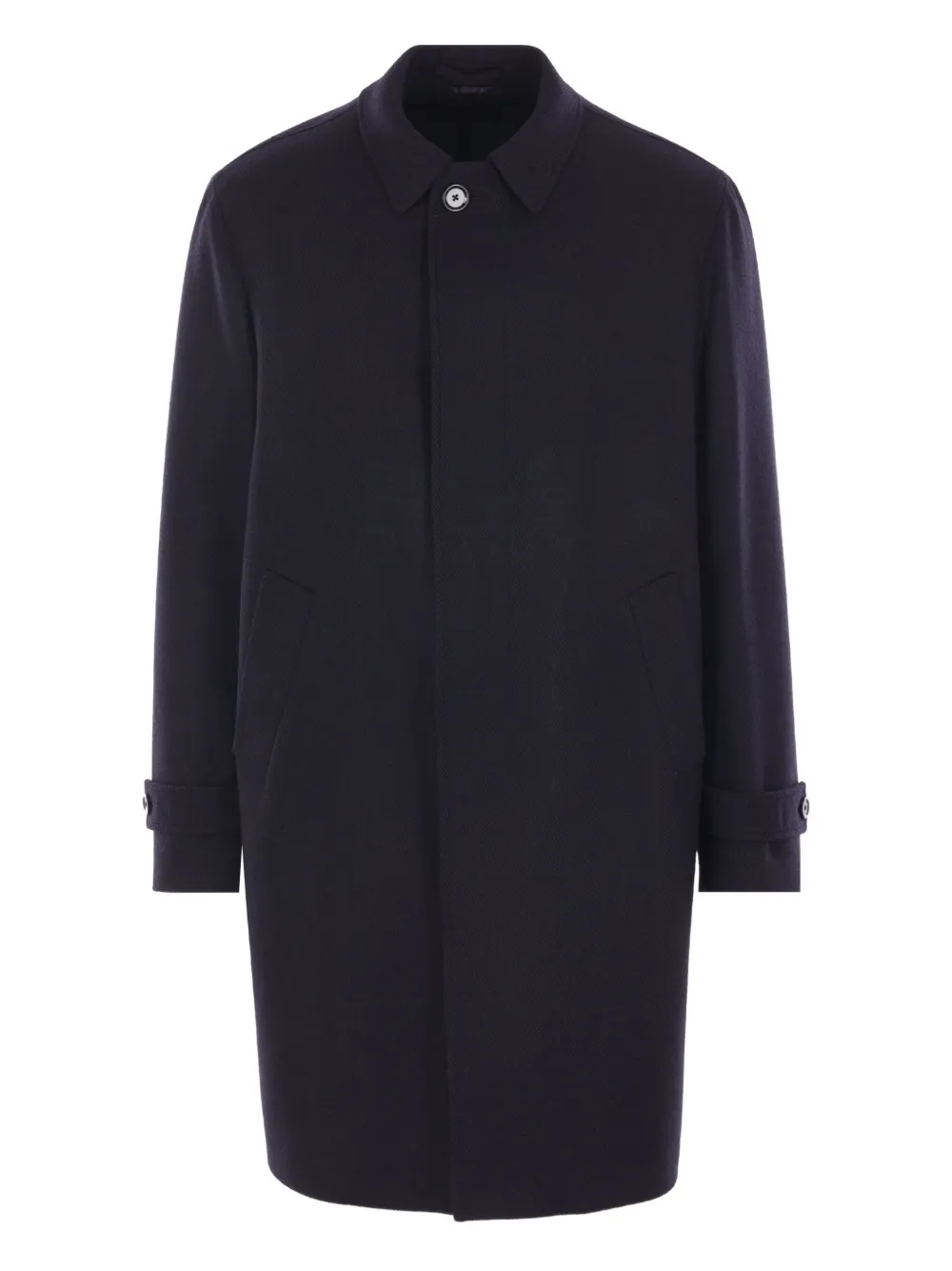 Lardini herringbone single-breasted coat | Blue | Image 1