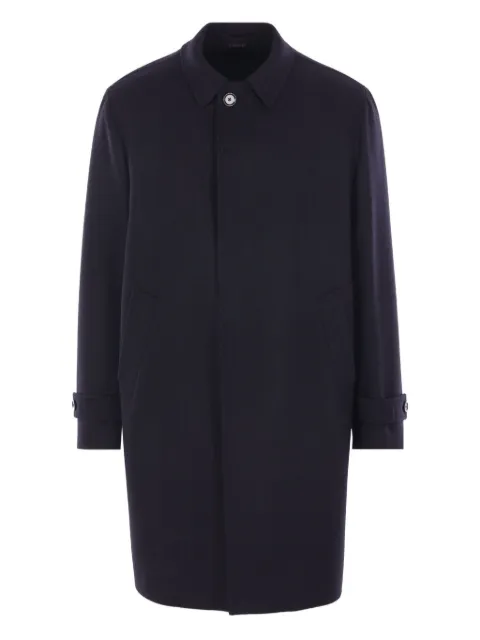 Lardini herringbone single-breasted coat