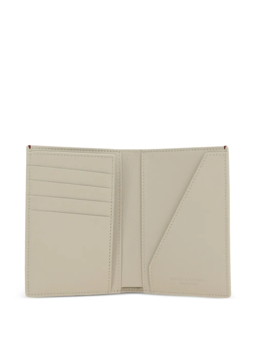 Brunello Cucinelli Leren portemonnee Beige