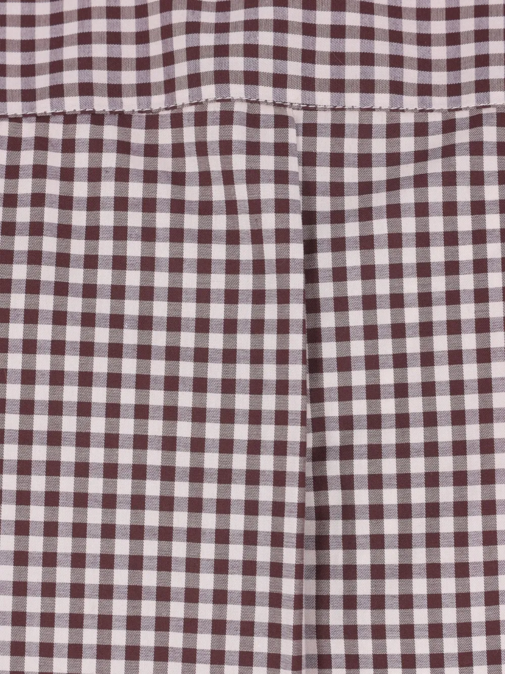 Brunello Cucinelli Check-pattern Cotton Shirt In Brown
