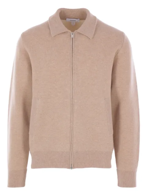 Lardini zip-up long-sleeve cardigan