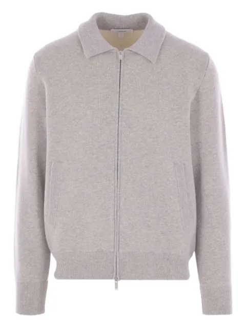 Lardini polo-collar cardigan