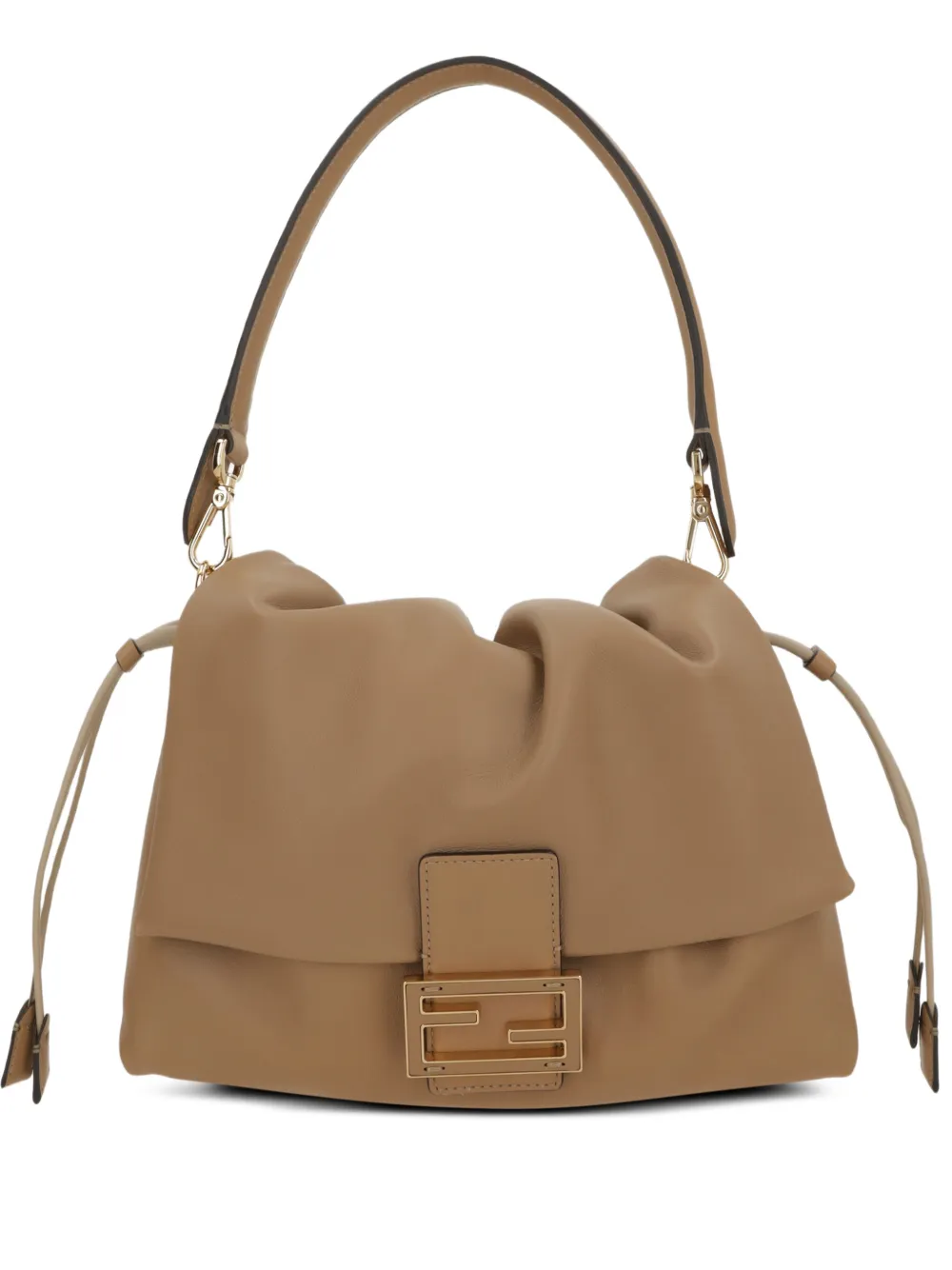 FENDI medium Mamma Baguette drawstring logo tote bag | Brown | Image 1