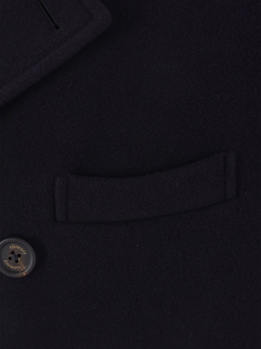 Eleventy Jas met dubbele rij knopen Blauw