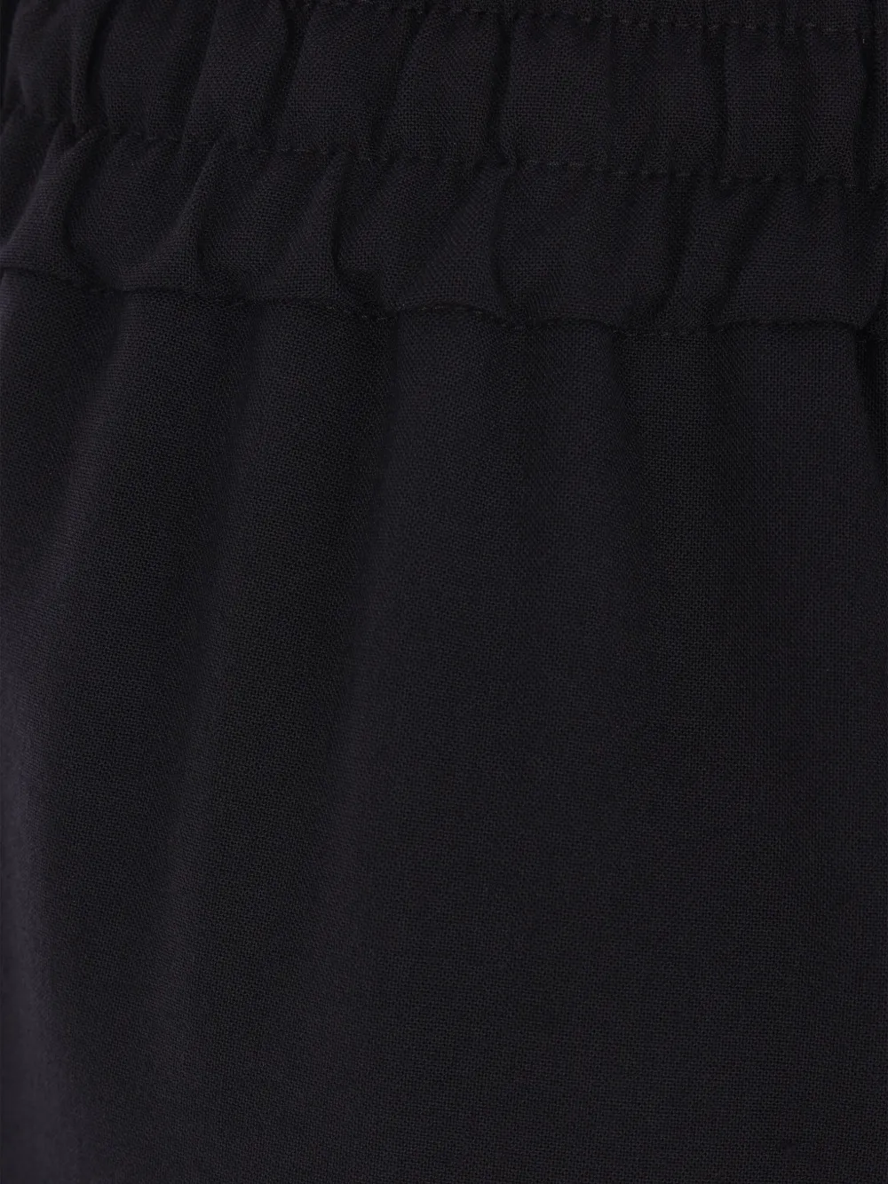 Aspesi Elastic-waistband Trousers In Black