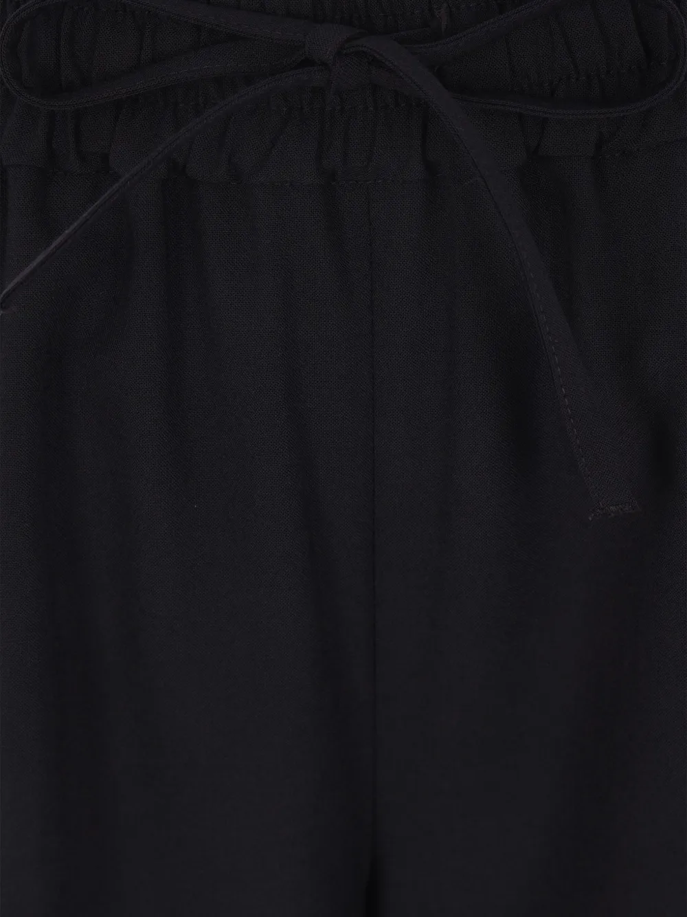 Aspesi Elastic-waistband Trousers In Black
