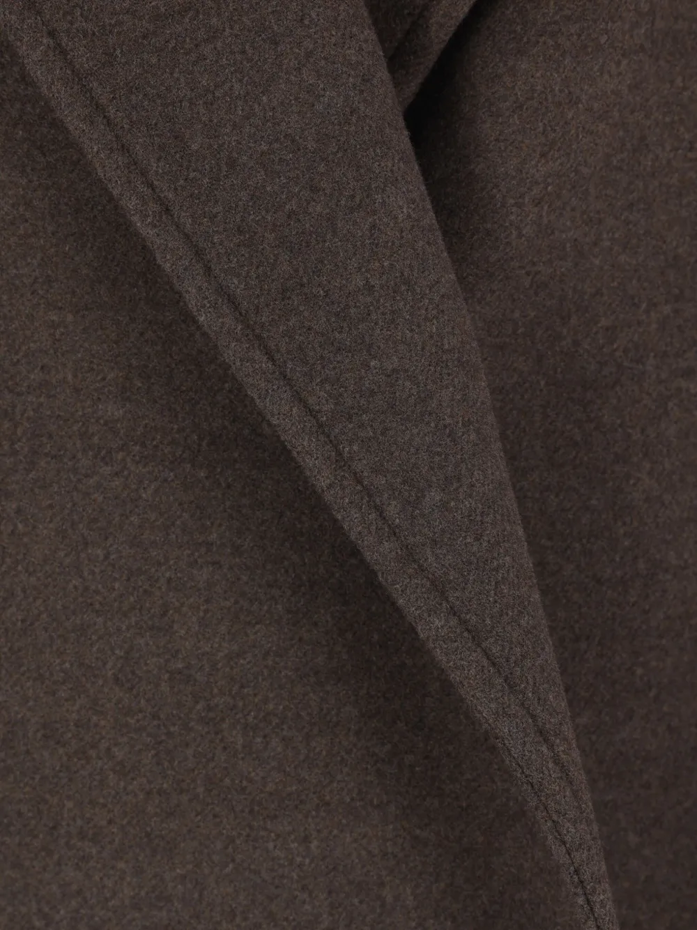 Dušan Wide-lapel Wool Coat In Brown