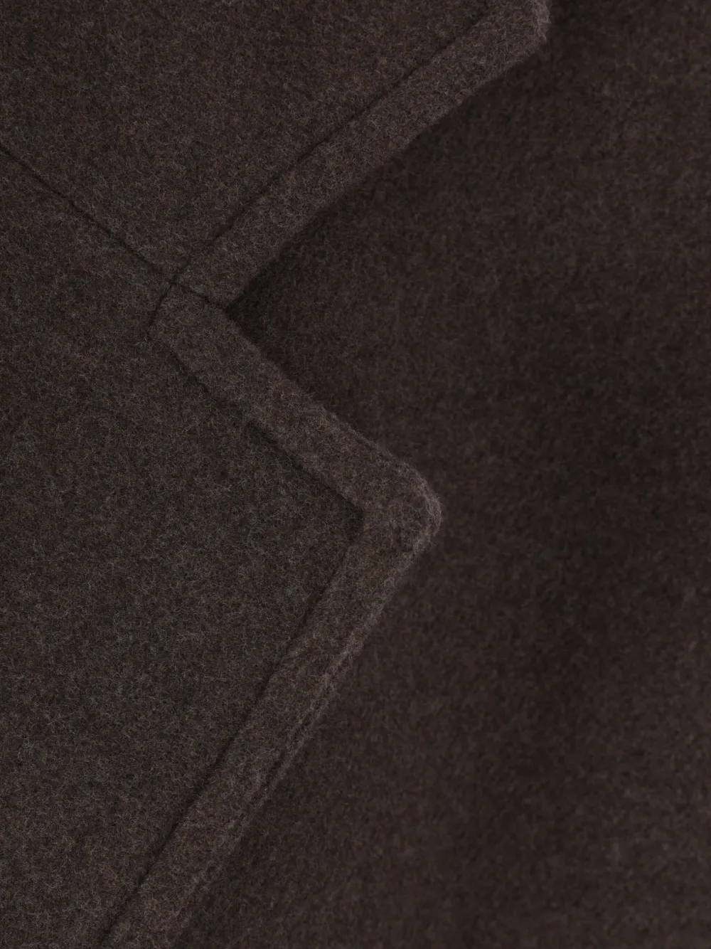 Dušan Wide-lapel Wool Coat In Brown