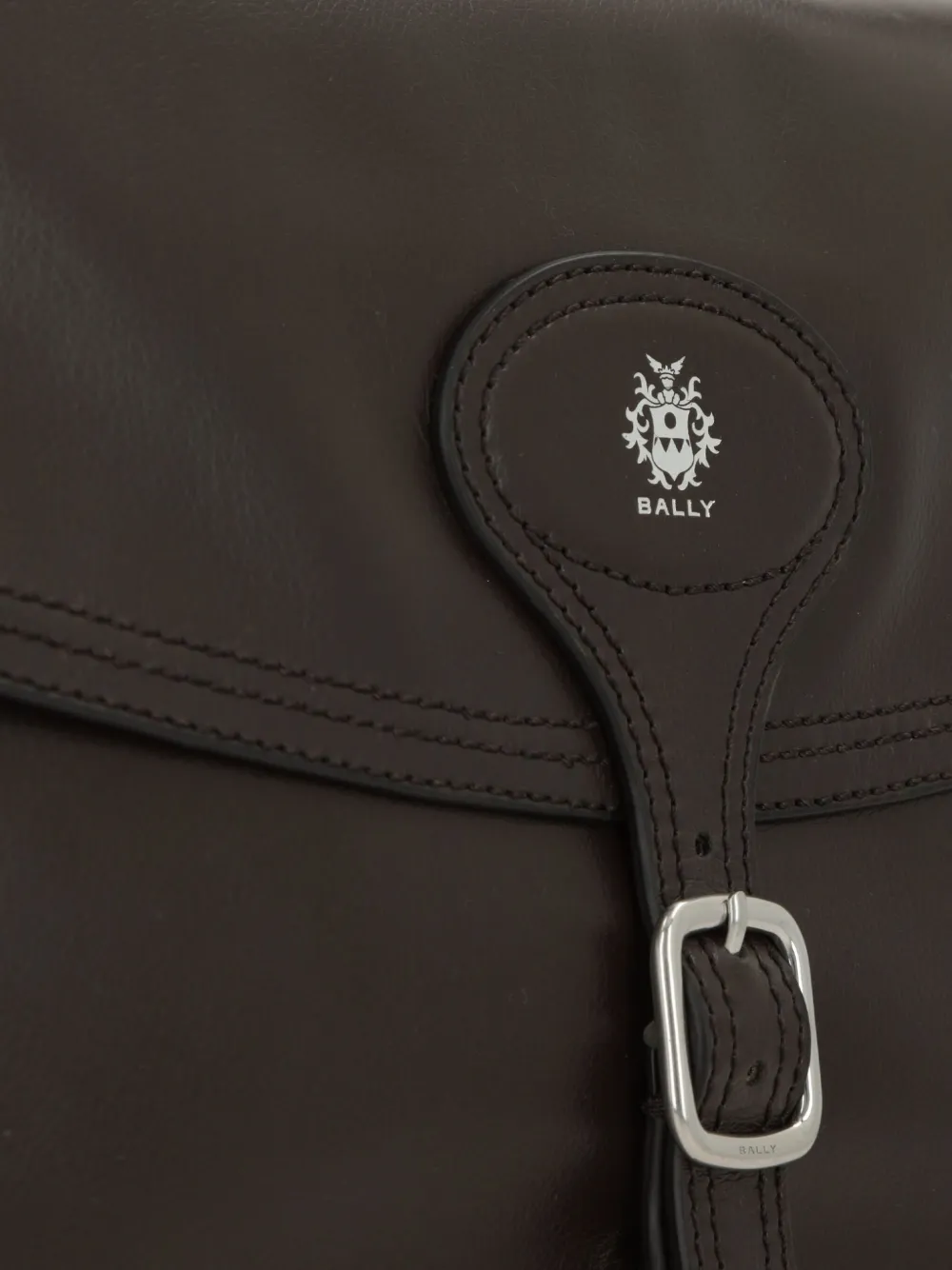 Bally Schoudertas met gesp Bruin