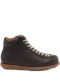 Camper lace-up round-toe boots - Brown