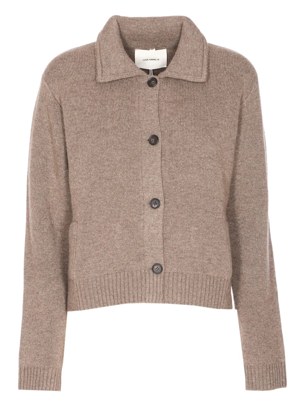 Lisa Yang buttoned cashmere cardigan | Neutrals | Image 1