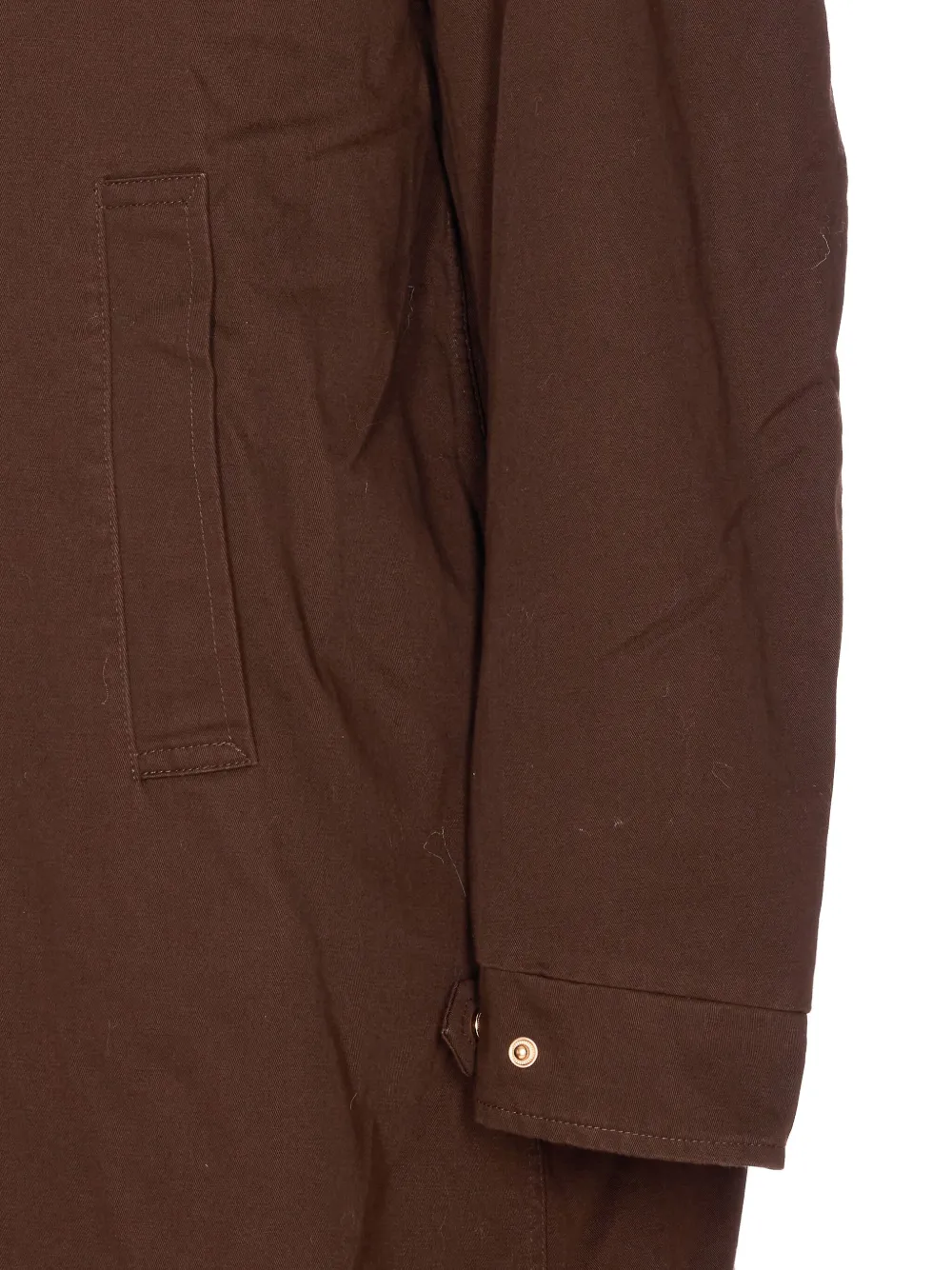 Sword 6.6.44 Faux-fur-trimmed Buttoned Jacket In Brown