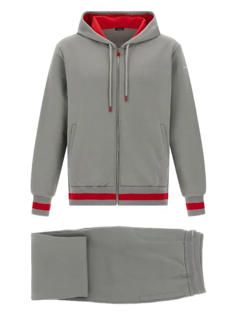 Kiton contrast-trim cotton tracksuit
