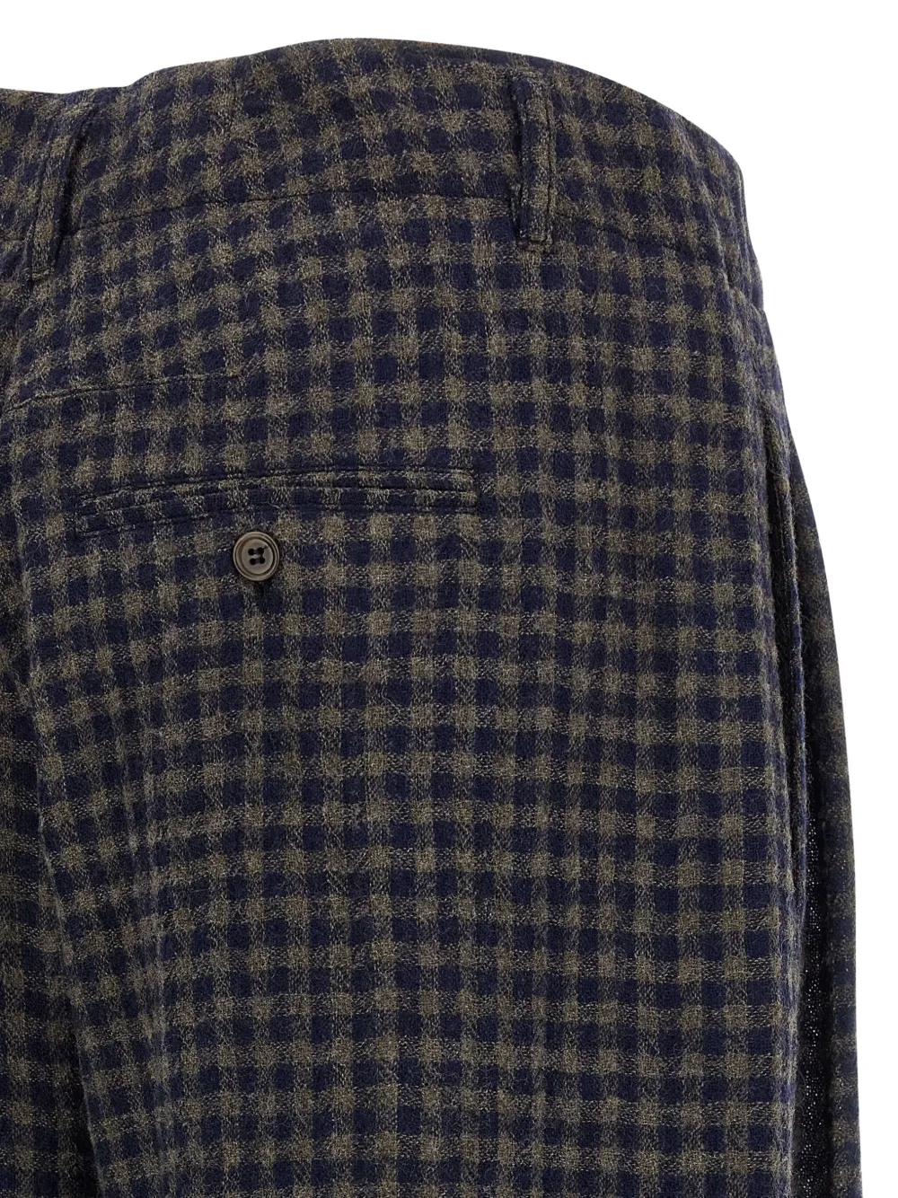 Jejia Antoine Vichy-pattern Drawstring Trousers In Blue