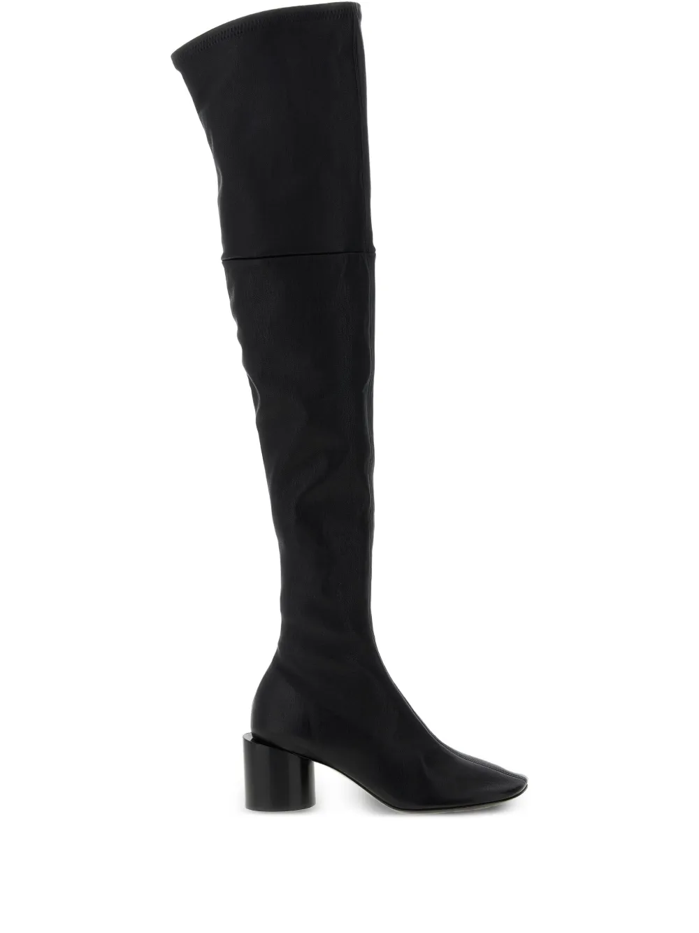 Jil Sander 60mm leather round-toe boots Black