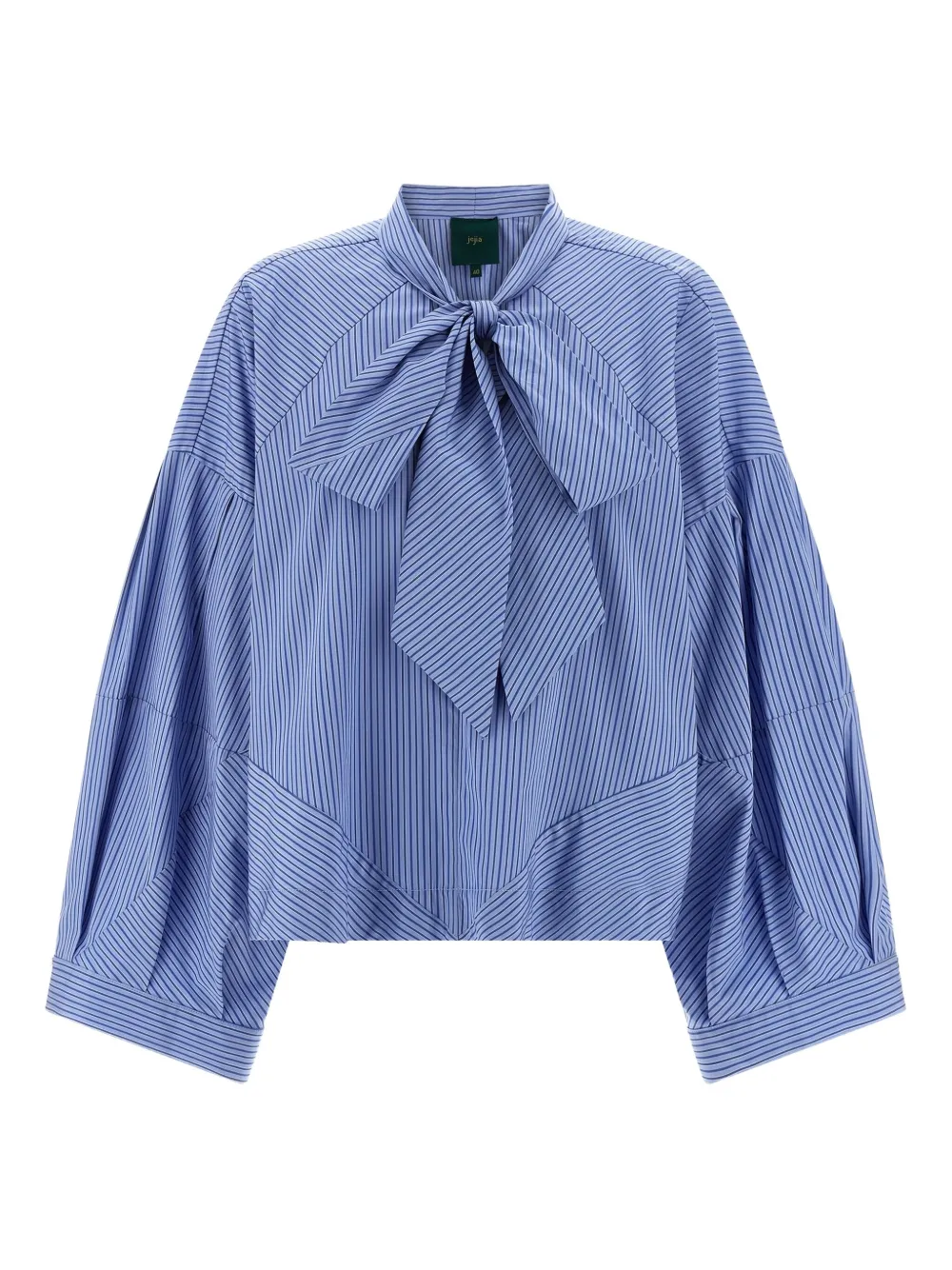 Jejia Balloon-sleeve Striped Shirt In Blue