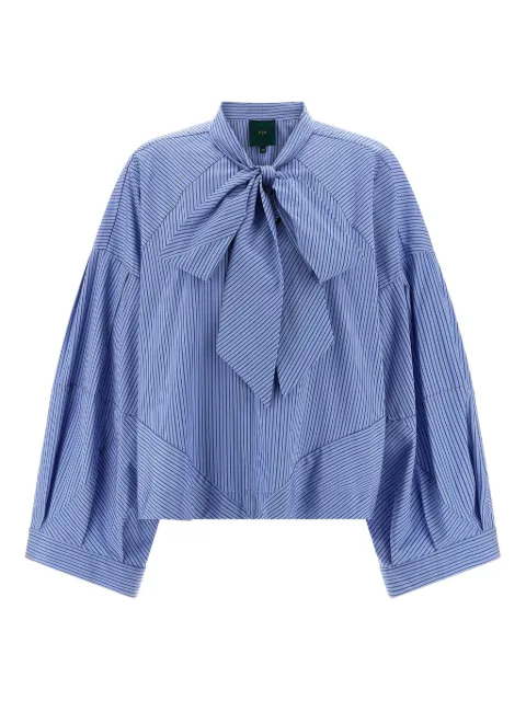 Jejia camisa con mangas farol y motivo de rayas