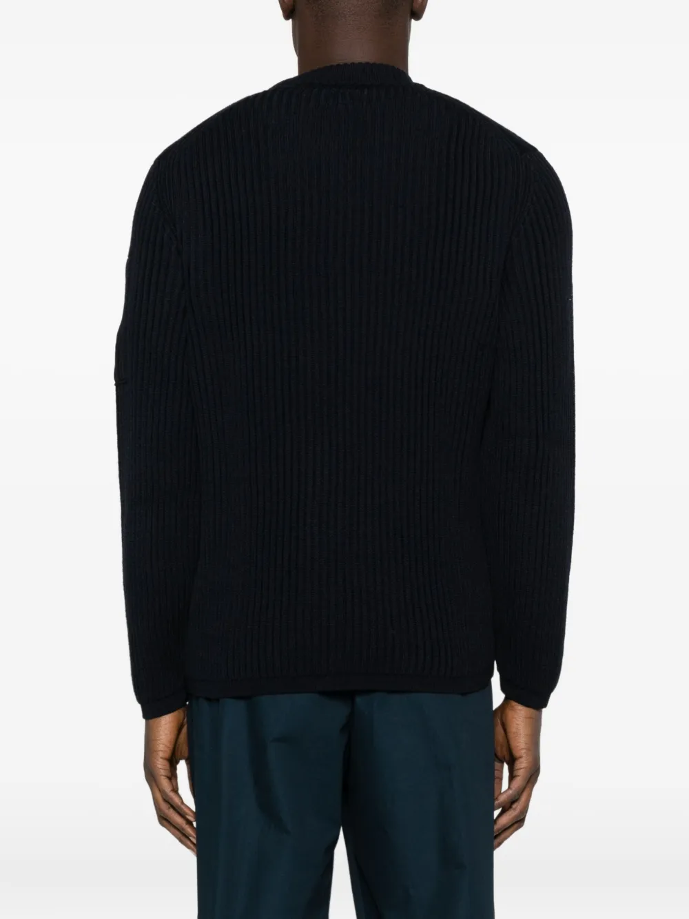 C.P. Company Geribbelde trui Blauw