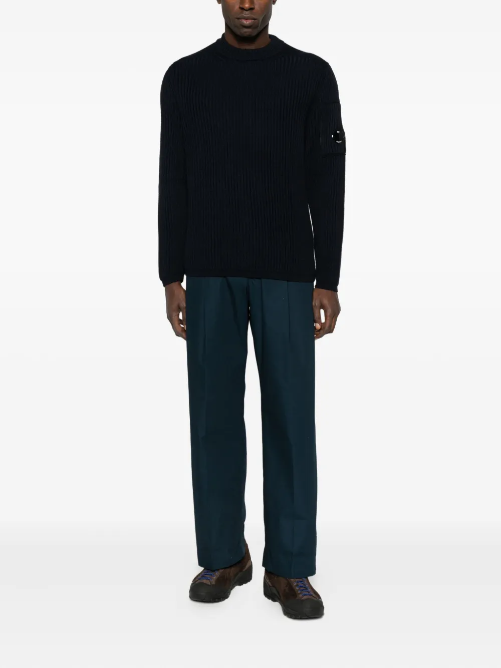 C.P. Company Geribbelde trui - Blauw