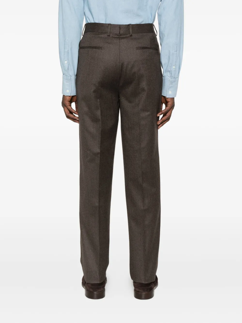 Zegna Broek met geplooide voorkant Bruin