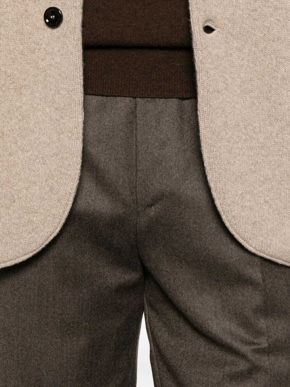 Zegna Broek met geplooide voorkant Bruin