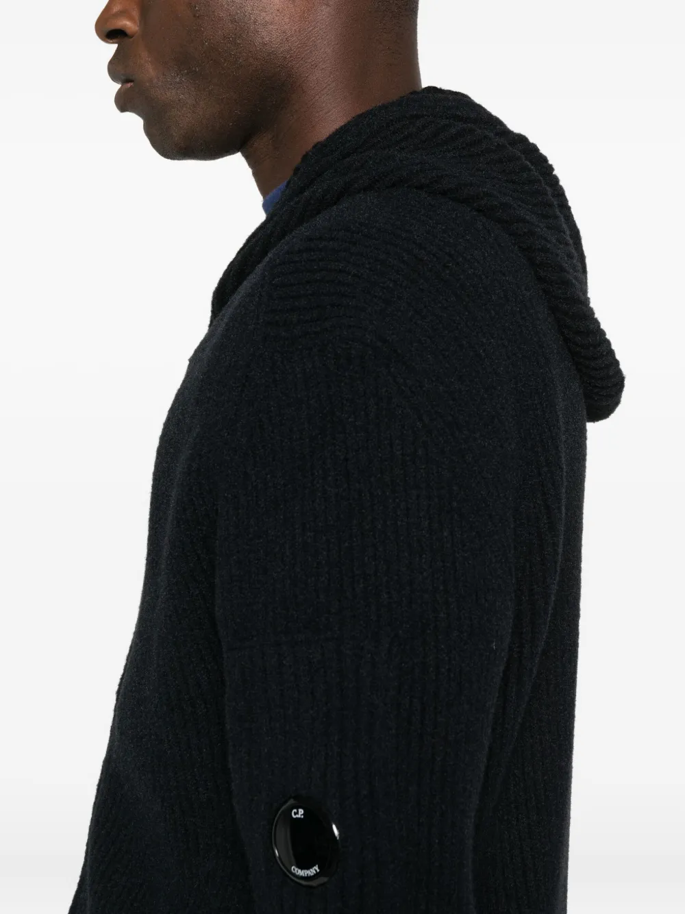 C.P. Company Hoodie met rits Zwart